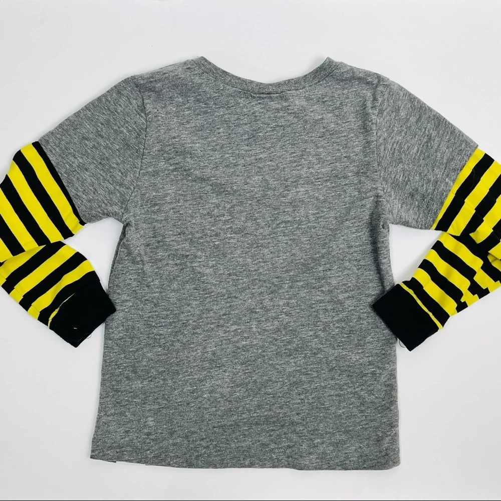 Harajuku Mini X Target Boys Long Sleeve Striped Gray Gwen Stefani Sz 4T T-shirt - Picture 6 of 7